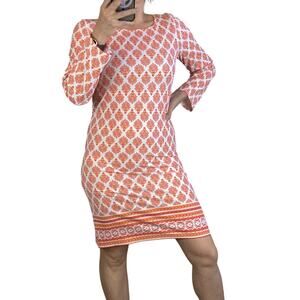 Cabana Life Womens Nantucket Sound Print Shift Dress Size M Cover Up 50+ UPF